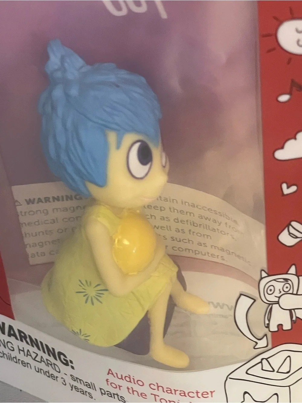 Tonies Disney Pixar Inside Out Joy Audio Character - Yellow & Blue NIP